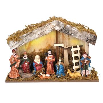 Brilagi - LED Christmas decoration LED/2xAA nativity scene