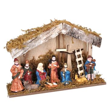 Brilagi - LED Christmas decoration LED/2xAA nativity scene