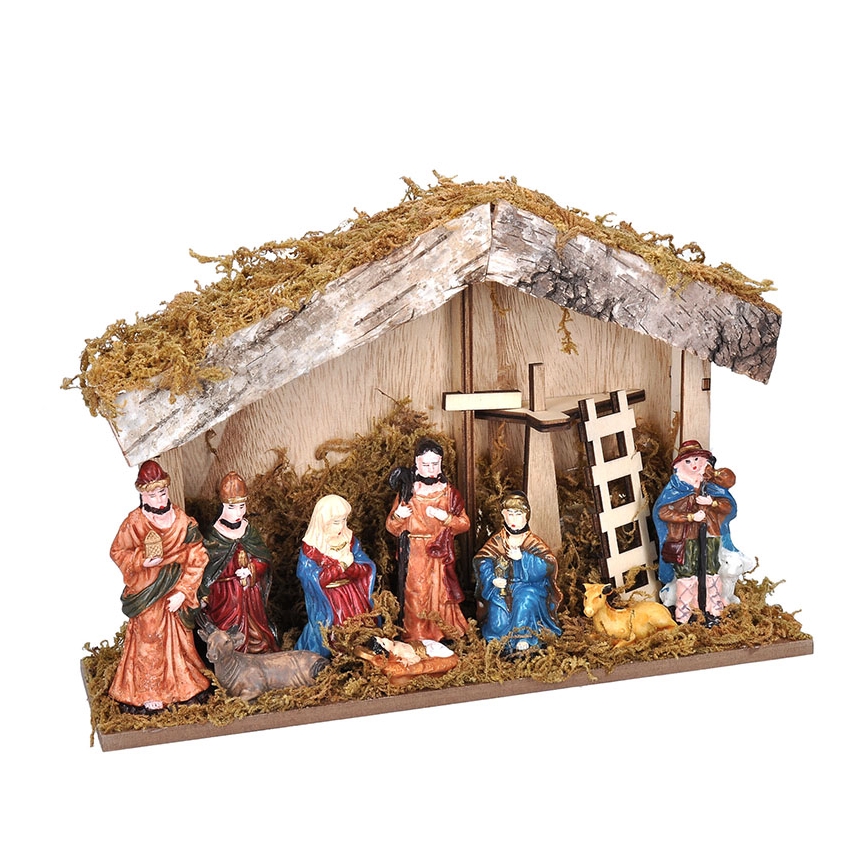 Brilagi - LED Christmas decoration LED/2xAA nativity scene