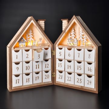 Brilagi - LED Christmas decoration LED/2xAAA advent calendar