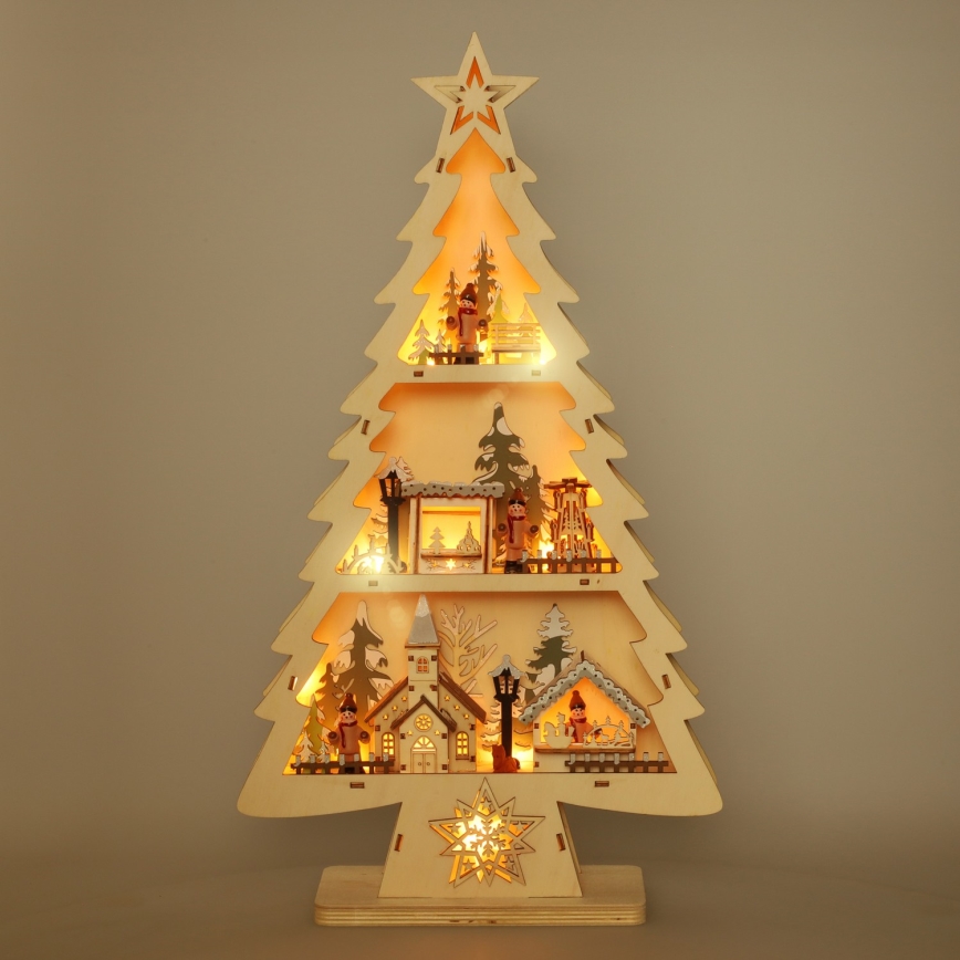 Brilagi - LED Christmas decoration LED/3xAA tree