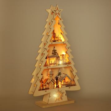 Brilagi - LED Christmas decoration LED/3xAA tree