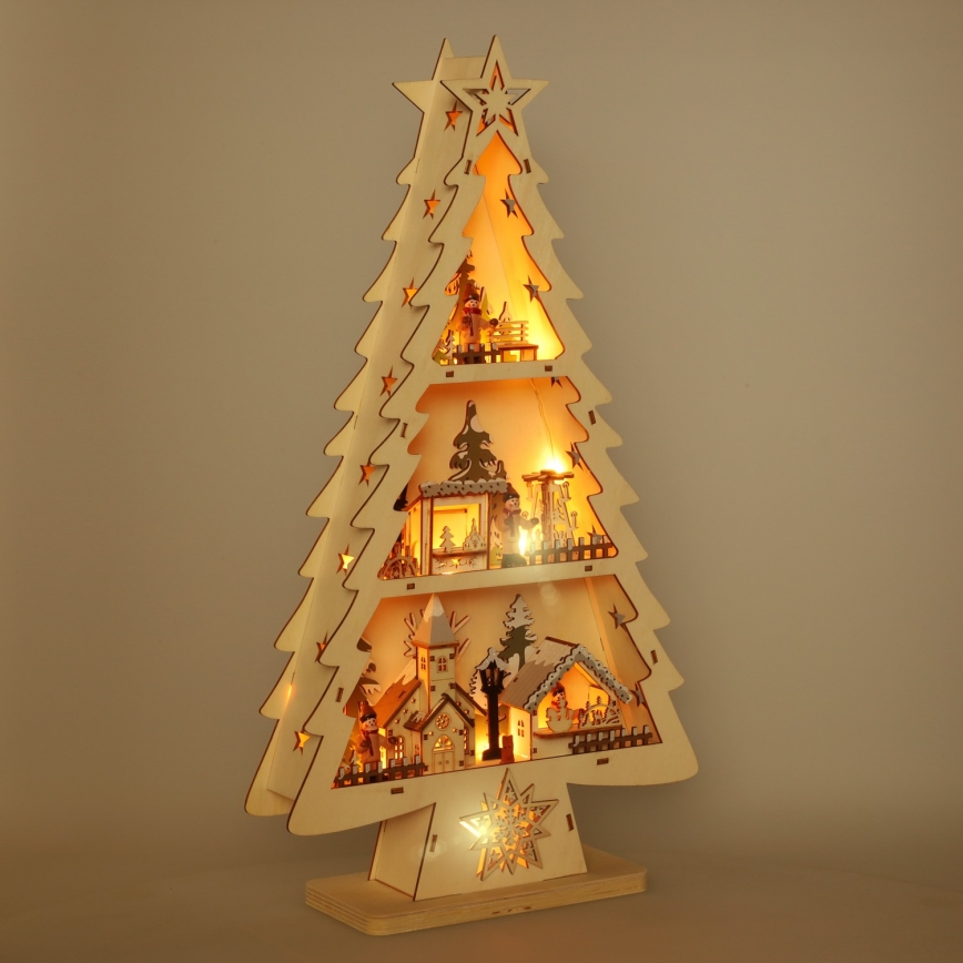 Brilagi - LED Christmas decoration LED/3xAA tree