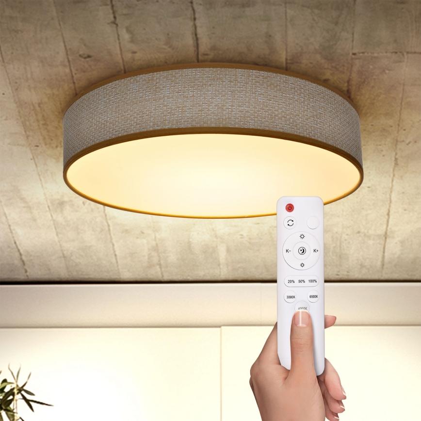 Brilagi - LED Dimmable ceiling light CARMEN LED/48W/230V 3000-6500K d. 40 cm + remote control