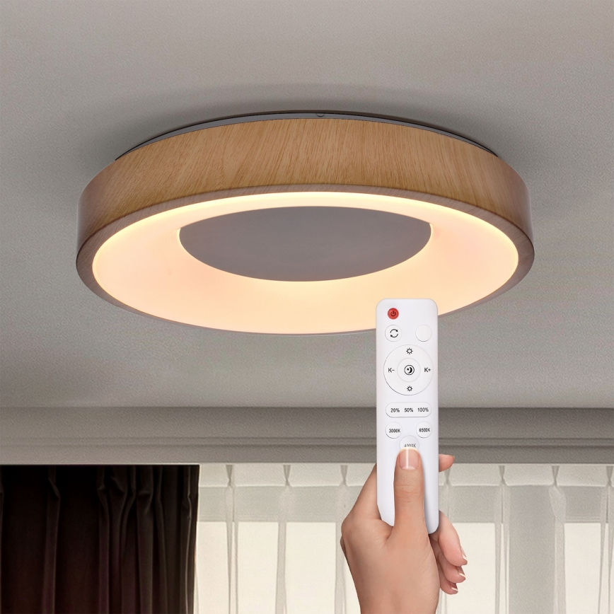 Brilagi - LED Dimmable ceiling light DORIA LED/48W/230V 3000-6500K d. 39 cm + remote control