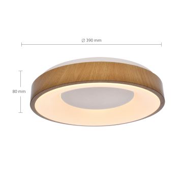 Brilagi - LED Dimmable ceiling light DORIA LED/48W/230V 3000-6500K d. 39 cm + remote control