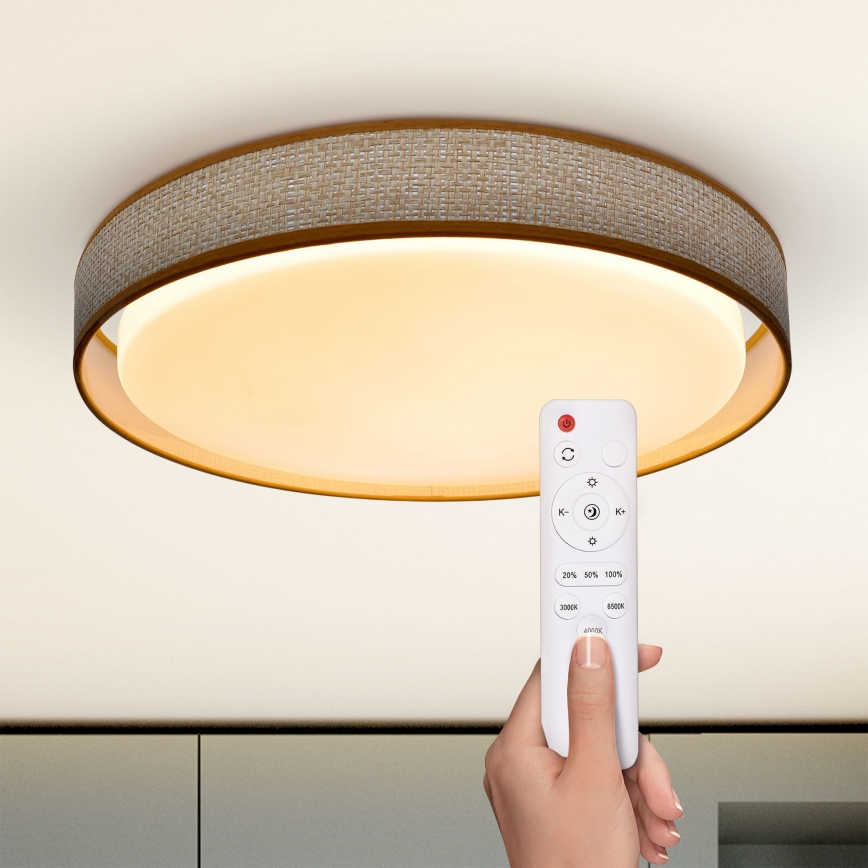 Brilagi - LED Dimmable ceiling light KIANIA LED/48W/230V 3000-6500K d. 43 cm + remote control