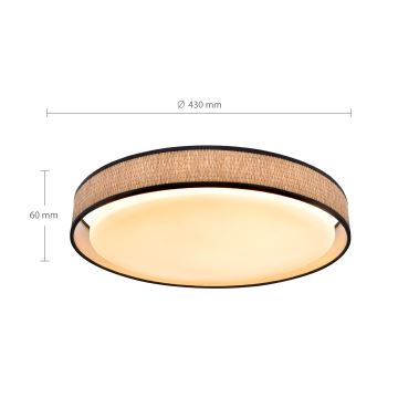 Brilagi - LED Dimmable ceiling light PILAR LED/48W/230V 3000-6500K d. 43 cm + remote control