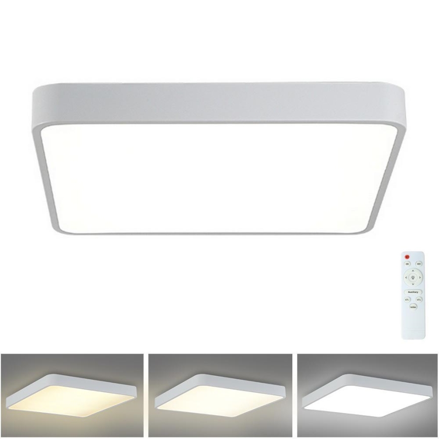 Brilagi - LED Dimmable ceiling light POOL LED/36W/230V 3000-6000K 40x40 cm white + remote control