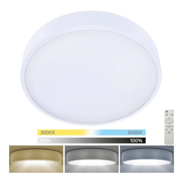 Brilagi - LED Dimmable ceiling light POOL SMART LED/48W/230V 3000-6000K 40 cm + remote control white