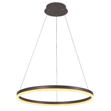 Brilagi - LED Dimmable chandelier on a string CIRCLE LED/42W/230V 3000-6500K brown + remote control