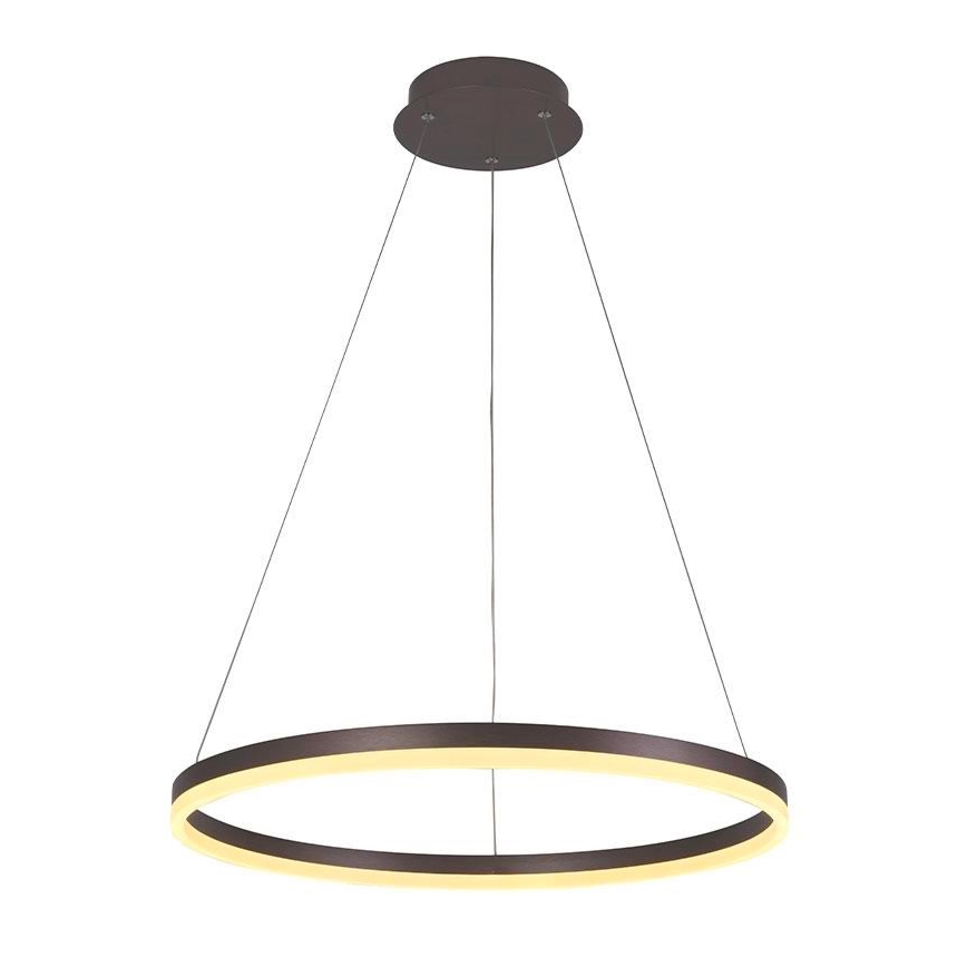 Brilagi - LED Dimmable chandelier on a string CIRCLE LED/42W/230V 3000-6500K brown + remote control