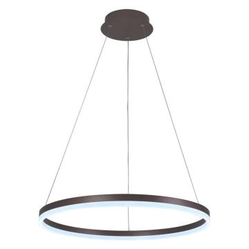 Brilagi - LED Dimmable chandelier on a string CIRCLE LED/42W/230V 3000-6500K brown + remote control