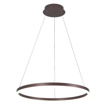 Brilagi - LED Dimmable chandelier on a string CIRCLE LED/42W/230V 3000-6500K brown + remote control