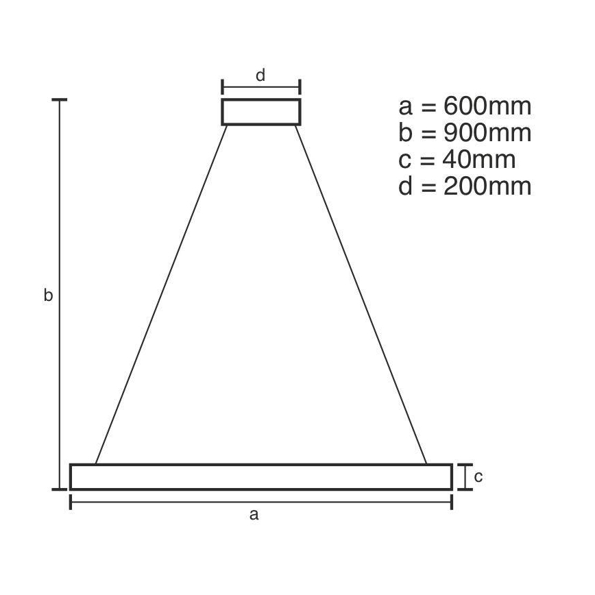 Brilagi - LED Dimmable chandelier on a string CIRCLE LED/42W/230V 3000-6500K brown + remote control