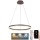 Brilagi - LED Dimmable chandelier on a string CIRCLE LED/42W/230V 3000-6500K brown + remote control