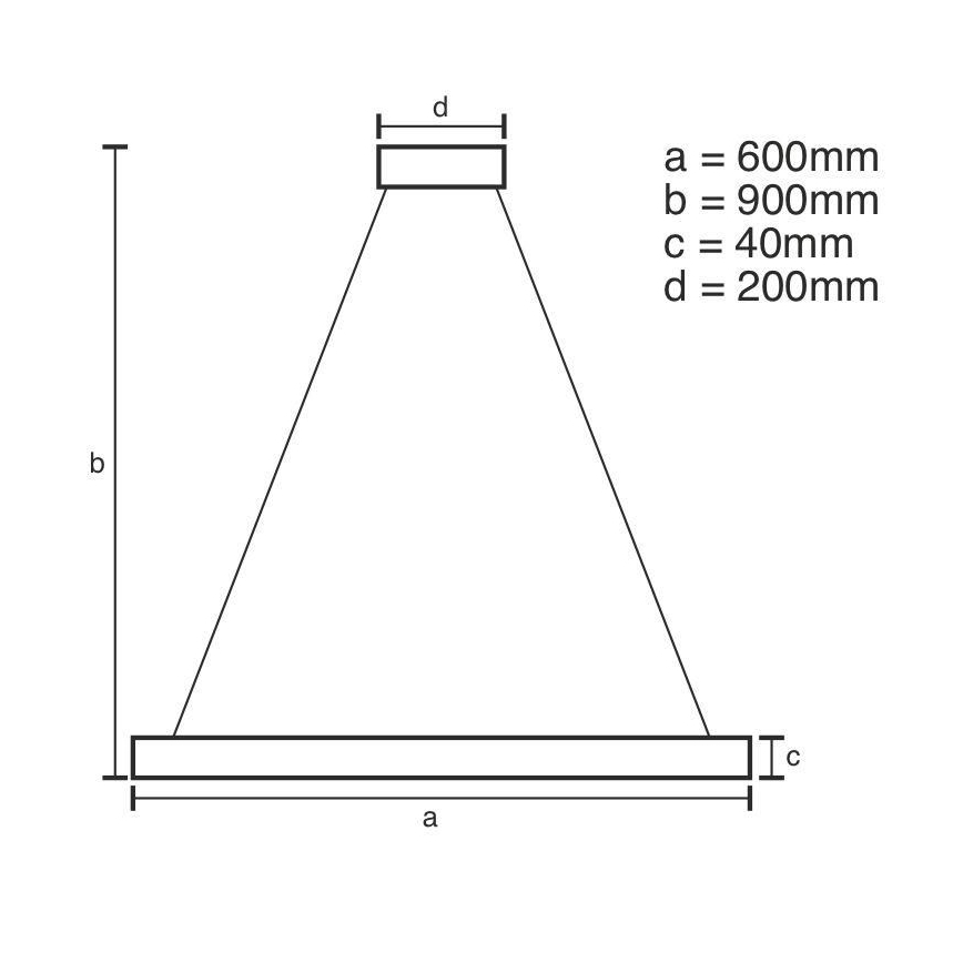 Brilagi - LED Dimmable chandelier on a string CIRCLE LED/42W/230V 3000-6500K + remote control