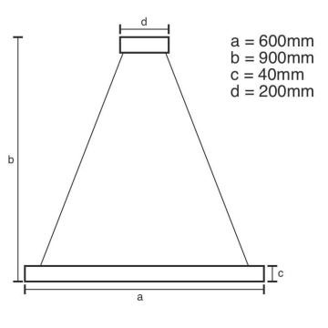 Brilagi - LED Dimmable chandelier on a string CIRCLE LED/42W/230V 3000-6500K + remote control