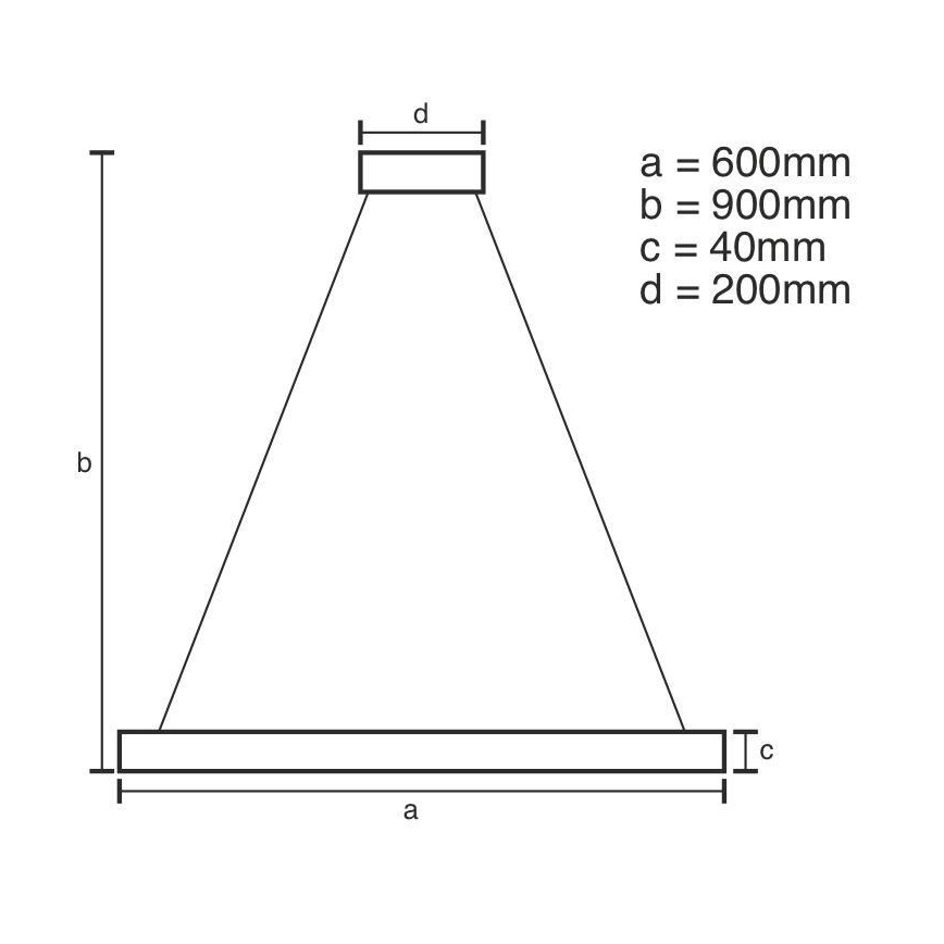 Brilagi - LED Dimmable chandelier on a string CIRCLE LED/42W/230V 3000-6500K + remote control