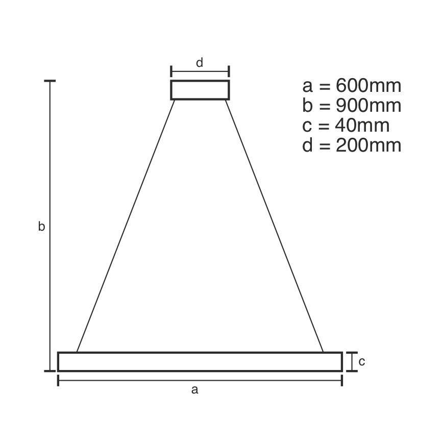 Brilagi - LED Dimmable chandelier on a string CIRCLE LED/42W/230V 3000-6500K + remote control