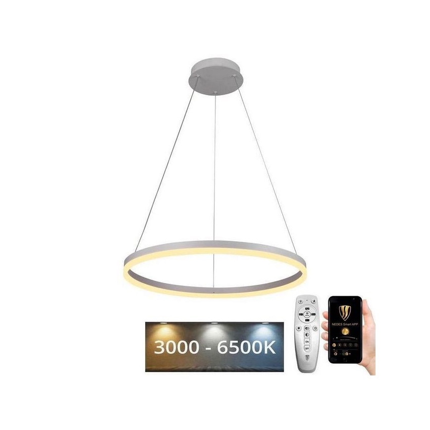 Brilagi - LED Dimmable chandelier on a string CIRCLE LED/42W/230V 3000-6500K + remote control