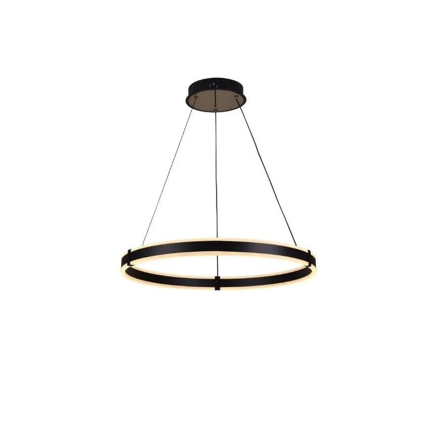 Brilagi - LED Dimmable chandelier on a string CIRCLE LED/85W/230V 3000-6500K black + remote control