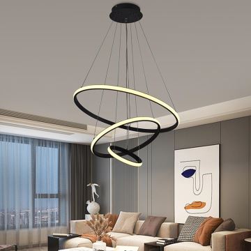 Brilagi - LED Dimmable chandelier on a string CIRCLE LED/90W/230V 3000-6500K + remote control