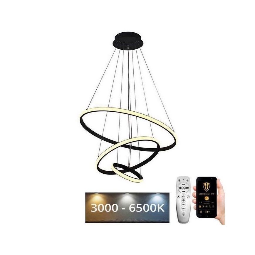 Brilagi - LED Dimmable chandelier on a string CIRCLE LED/90W/230V 3000-6500K + remote control