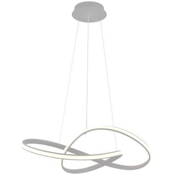 Brilagi - LED Dimmable chandelier on a string COSMOWAVE LED/70W/230V 3000-6500K silver + remote control