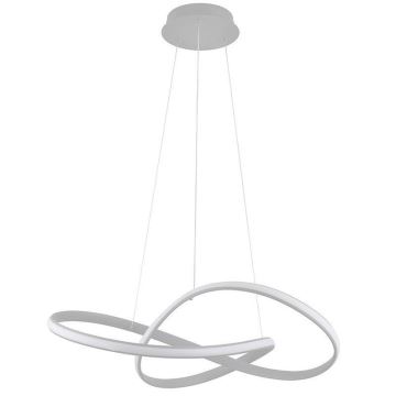 Brilagi - LED Dimmable chandelier on a string COSMOWAVE LED/70W/230V 3000-6500K silver + remote control