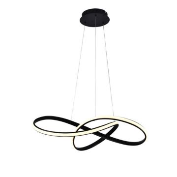 Brilagi - LED Dimmable chandelier on a string COSMOWAVE LED/70W/230V black + remote control