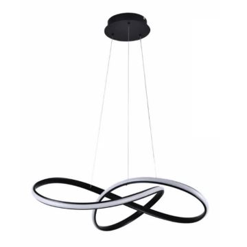 Brilagi - LED Dimmable chandelier on a string COSMOWAVE LED/70W/230V black + remote control