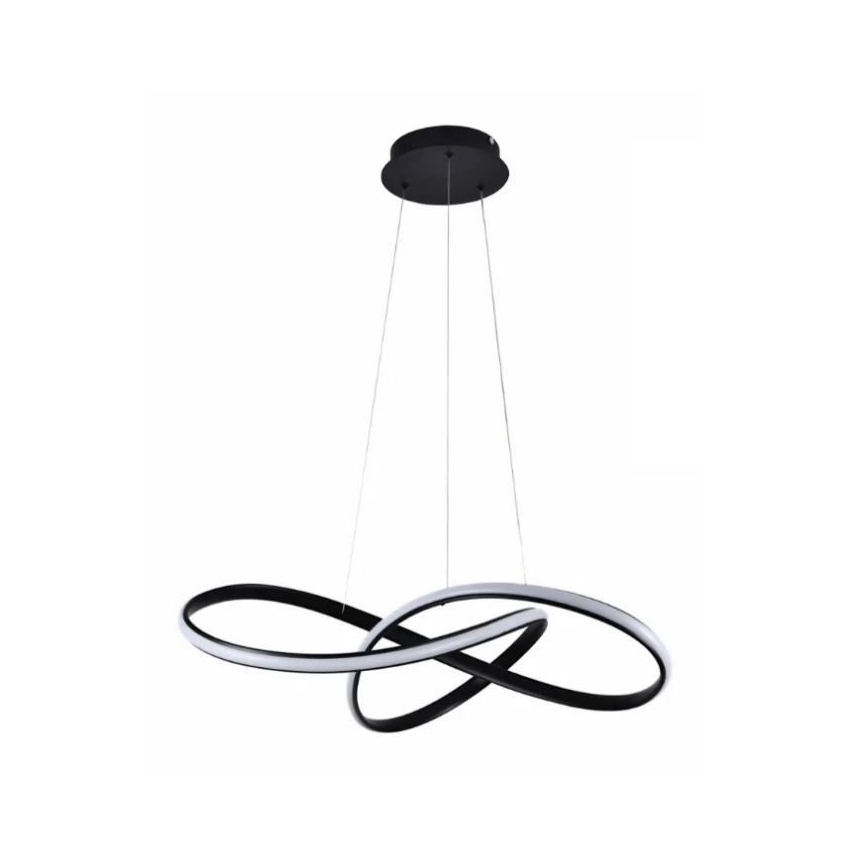 Brilagi - LED Dimmable chandelier on a string COSMOWAVE LED/70W/230V black + remote control