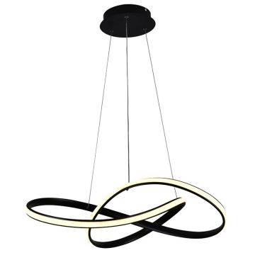 Brilagi - LED Dimmable chandelier on a string COSMOWAVE LED/70W/230V black + remote control