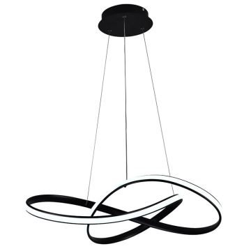 Brilagi - LED Dimmable chandelier on a string COSMOWAVE LED/70W/230V black + remote control