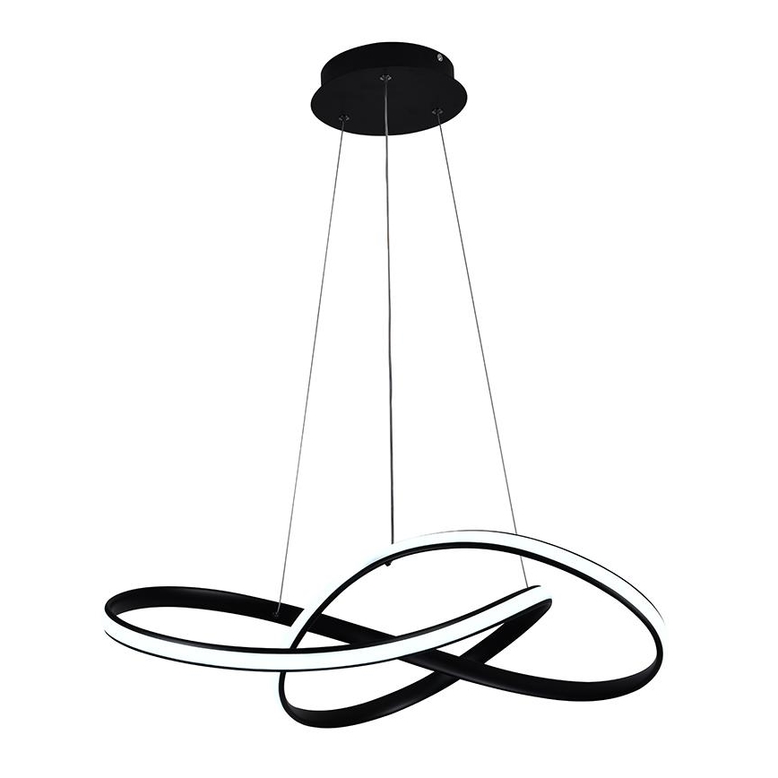 Brilagi - LED Dimmable chandelier on a string COSMOWAVE LED/70W/230V black + remote control