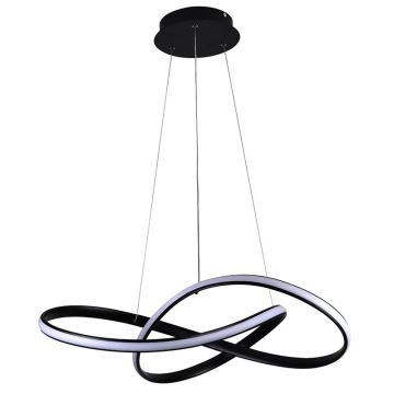 Brilagi - LED Dimmable chandelier on a string COSMOWAVE LED/70W/230V black + remote control