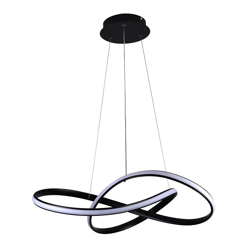 Brilagi - LED Dimmable chandelier on a string COSMOWAVE LED/70W/230V black + remote control