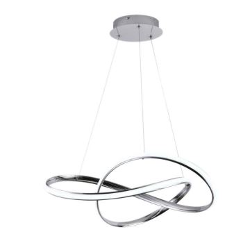 Brilagi - LED Dimmable chandelier on a string COSMOWAVE LED/70W/230V chrome + remote control