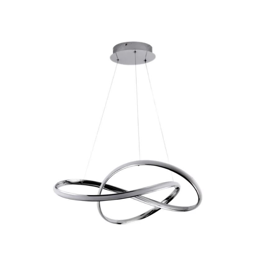 Brilagi - LED Dimmable chandelier on a string COSMOWAVE LED/70W/230V chrome + remote control