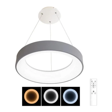 Brilagi - LED Dimmable chandelier on a string FALCON LED/80W/230V 3000-6500K d. 60 cm grey + remote control