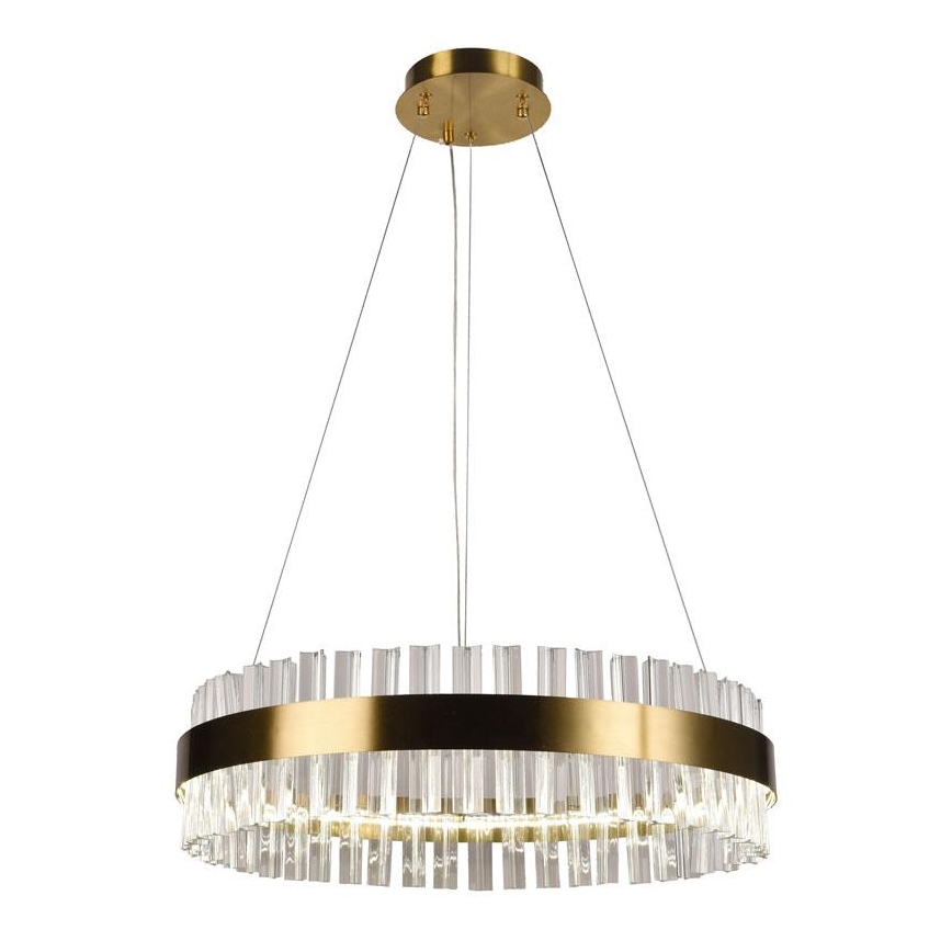 Brilagi - LED Dimmable crystal chandelier on a string HALO LED/40W/230V + remote control