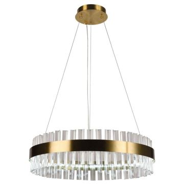 Brilagi - LED Dimmable crystal chandelier on a string HALO LED/40W/230V + remote control