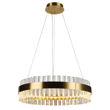 Brilagi - LED Dimmable crystal chandelier on a string HALO LED/40W/230V + remote control