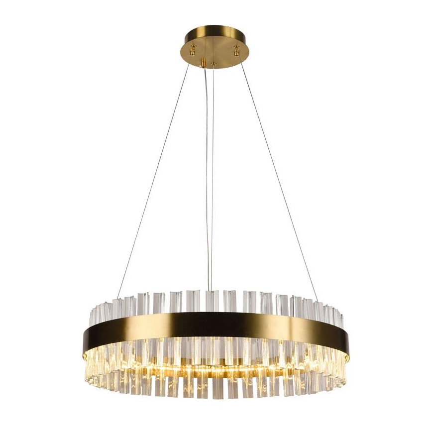 Brilagi - LED Dimmable crystal chandelier on a string HALO LED/40W/230V + remote control