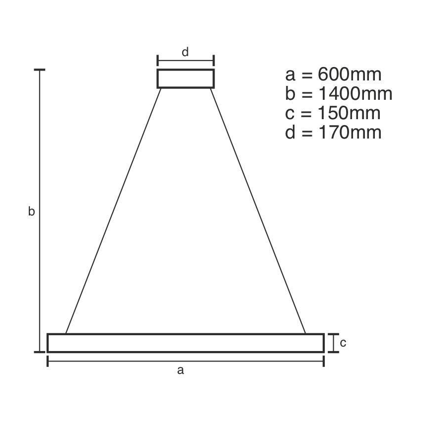 Brilagi - LED Dimmable crystal chandelier on a string HALO LED/40W/230V + remote control