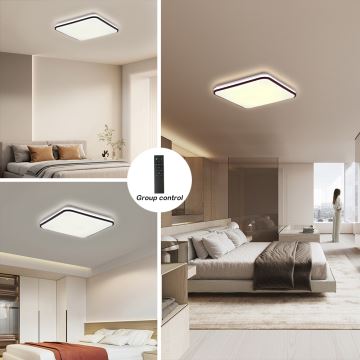 Brilagi - LED Dimmable ceiling light SMART LED/28W/230V 3000-6000K 40x40 cm Wi-Fi Tuya + remote control