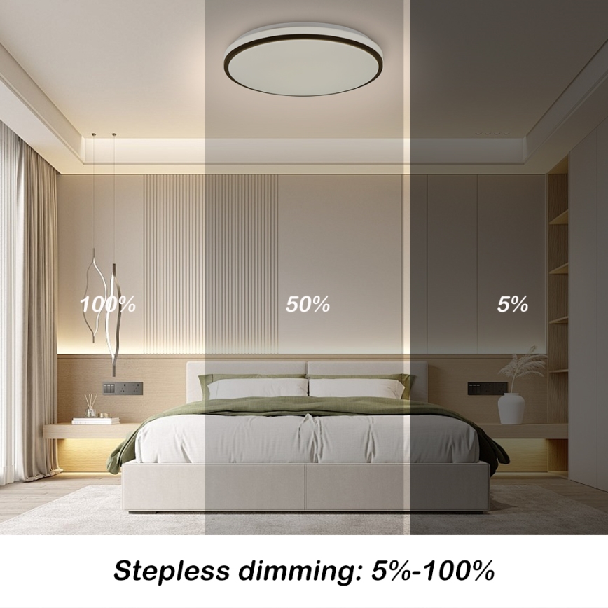 Brilagi - LED Dimmable ceiling light SMART LED/28W/230V 3000-6000K d. 35 cm Wi-Fi Tuya + remote control