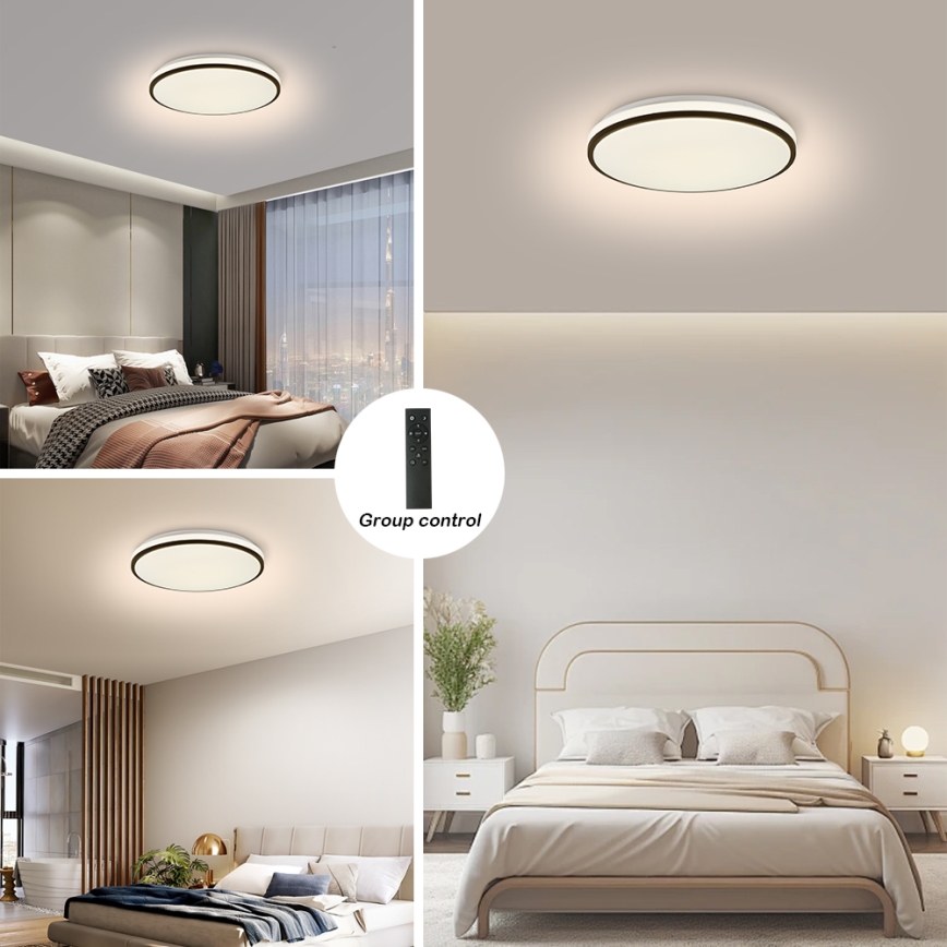 Brilagi - LED Dimmable ceiling light SMART LED/28W/230V 3000-6000K d. 35 cm Wi-Fi Tuya + remote control