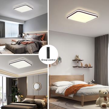 Brilagi - LED Dimmable ceiling light SMART LED/36W/230V 3000-6000K 45x45 cm Wi-Fi Tuya + remote control